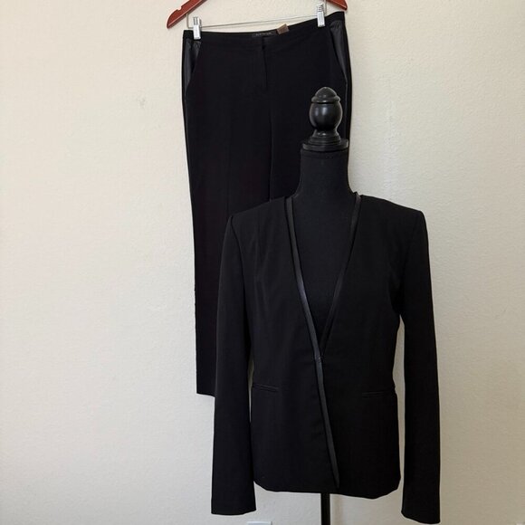 Elie Tahari Black Wool Blazer Suit Jacket  size 6 - Picture 3 of 16